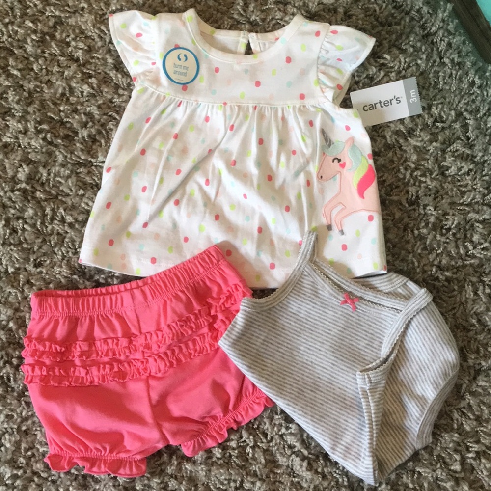 Unicorn Onesie/shorts/Top Set